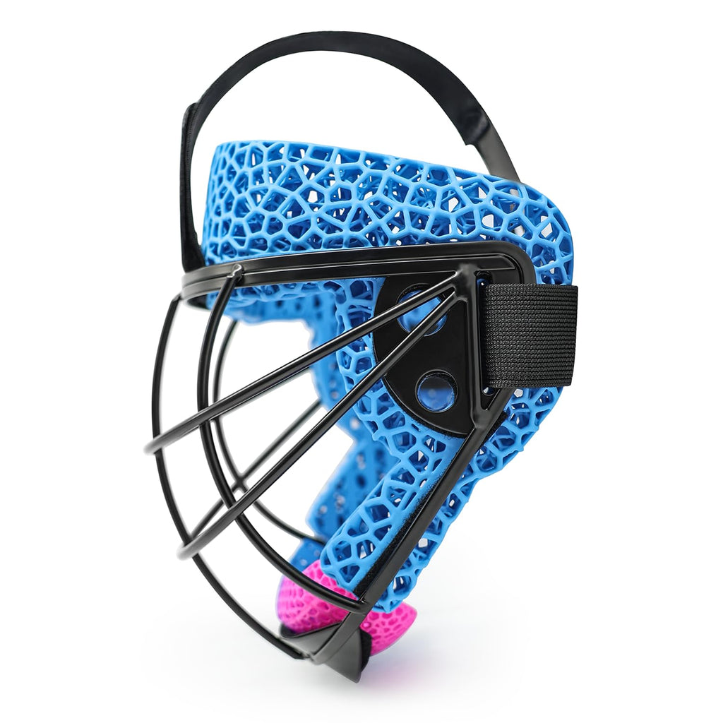 GY Field Hockey Face Mask Men/Women/Youth with 4.5mm 304 Stainless Steel | Ortholite Foam Lining | Protective Rear Shell for Goalkeepers/Penalty Corner Defenders