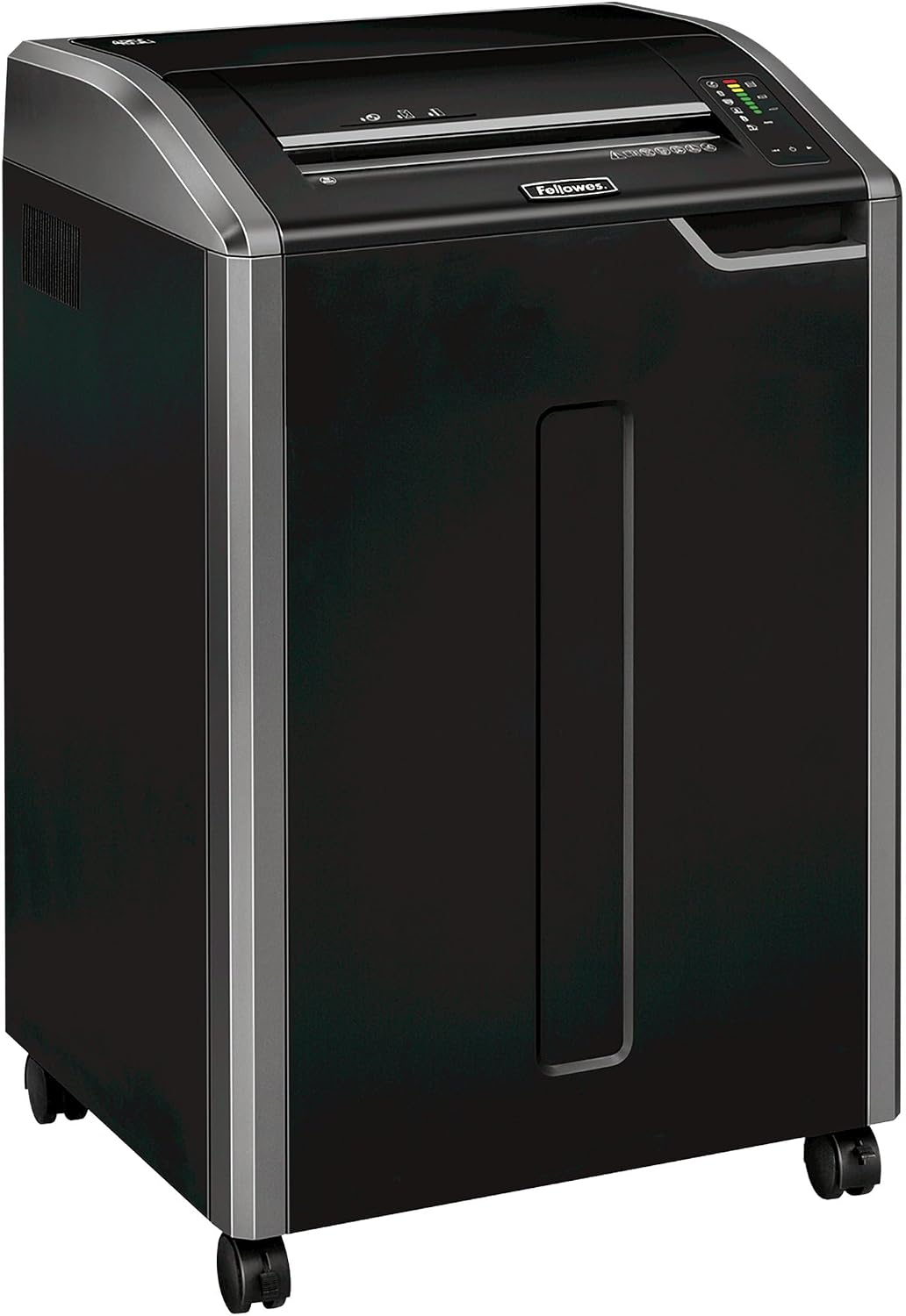 Fellowes Powershred 485Ci 100% Jam Proof Commercial Grade, Quiet Operation 30-Sheet Cross-Cut Paper Shredder, TAA Compliant (38485), Black