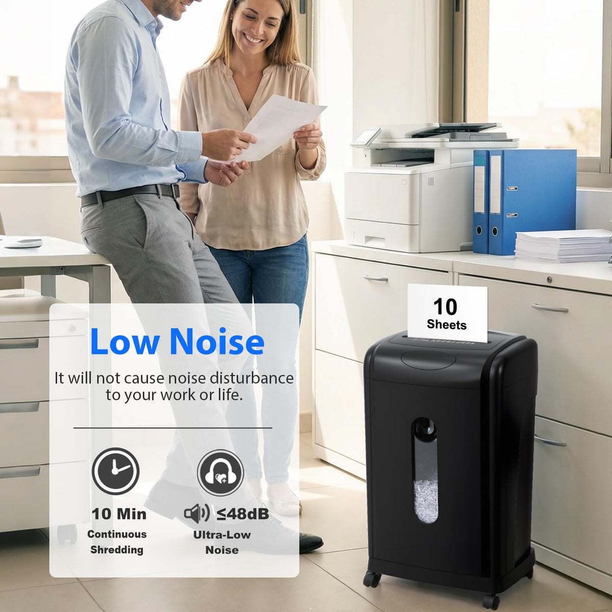 Wingwise 16 Sheets Micro Cut Paper Shredder Heavy Duty for Home Office