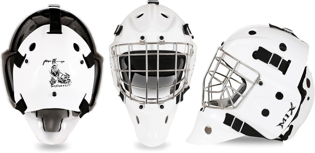 Mix MX3 Senior Goalie Mask â Engineered for Maximum Impact Resistance, Featuring Durable Construction and Enhanced Coverage for Consistent Performance Senior