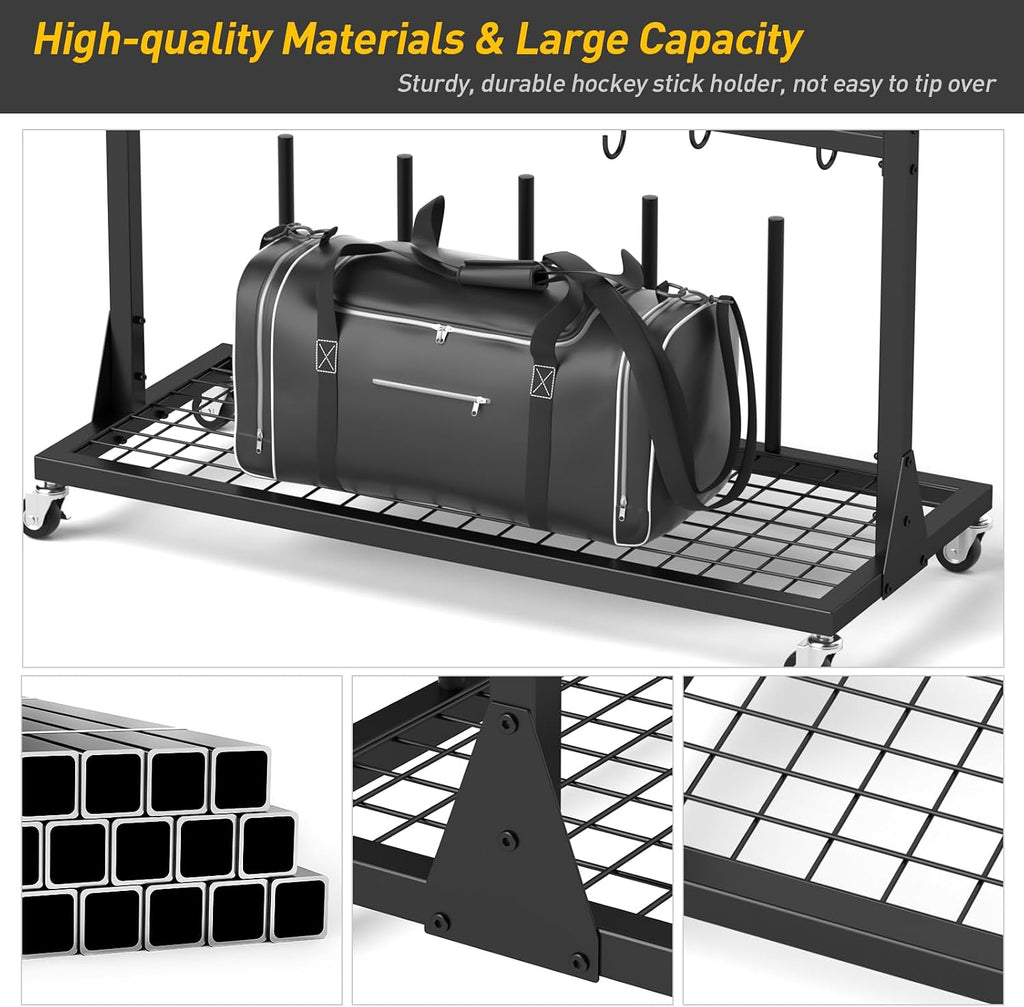 ikkle LargeâCapacity Hockey &Lacrosse Gear Drying Rack.