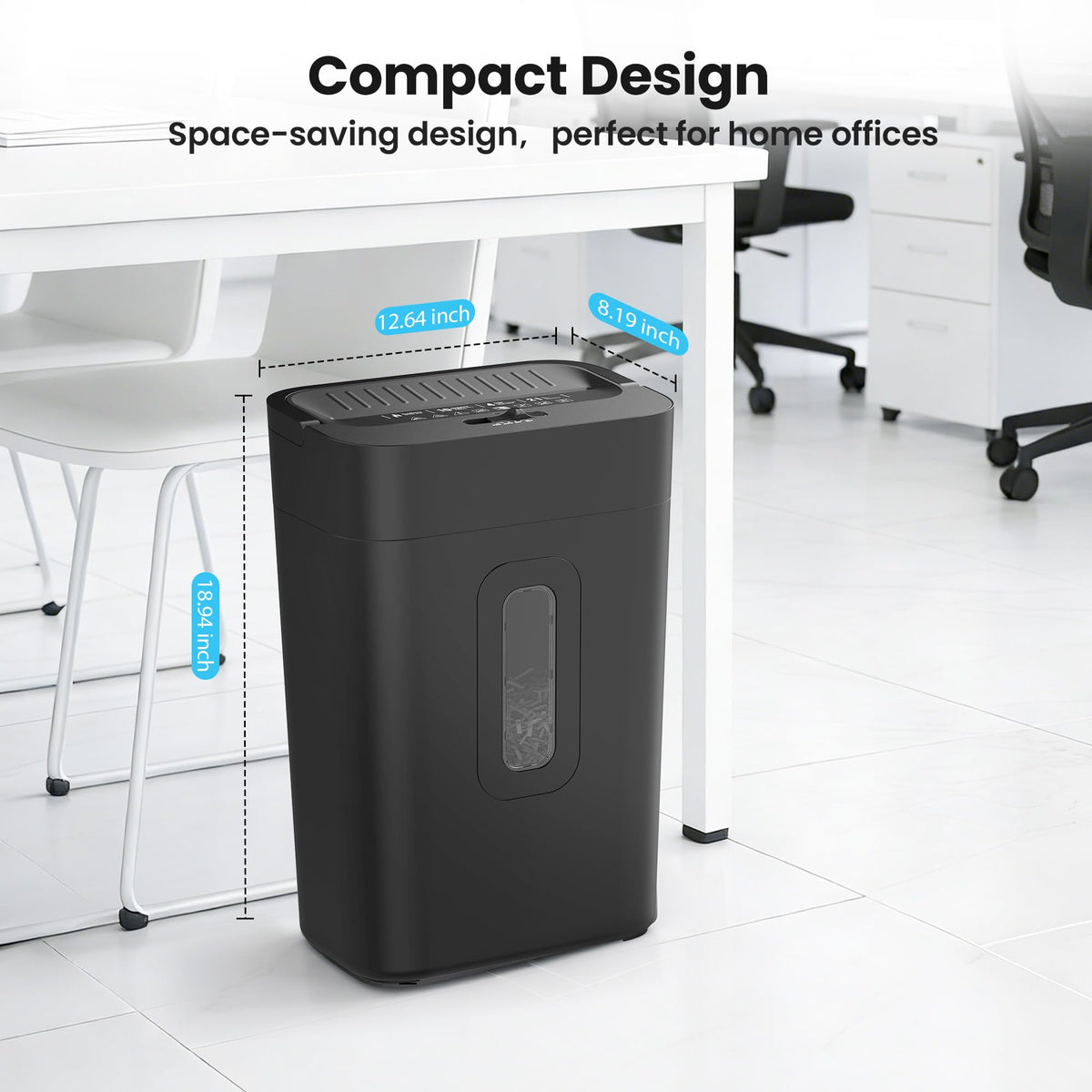 Locksworth 16-Sheet Cross Cut Paper Shredder, 6 Gallon Heavy Duty Commercial Shredder for Home Office, P-4 High Security Shredders for Paper/CD/Credit Card/Staple/Clip, 60 Mins Continuous Running