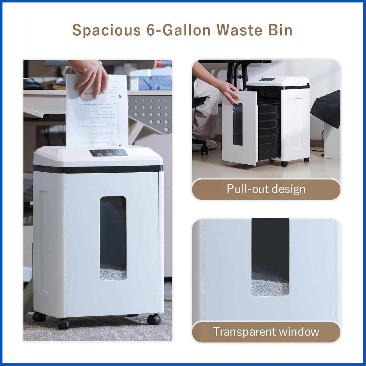 Professional Commercial Paper Shredder P-7 Security Micro-Cut
