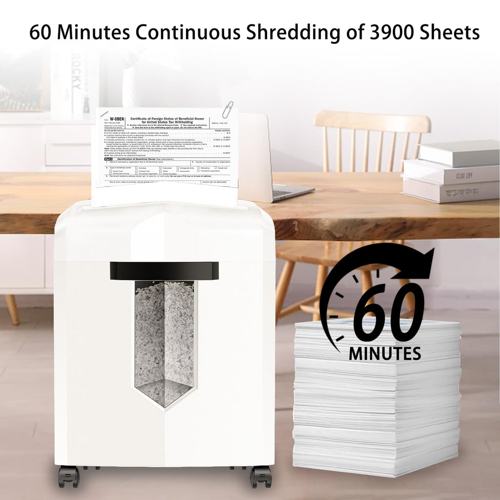 Bonsaii 12-Sheet Micro Cut Heavy Duty Paper Shredder for Home Office