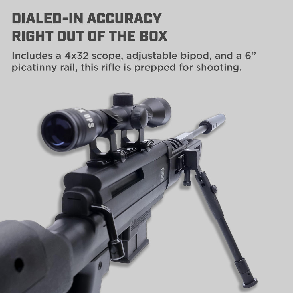 Black Ops Sniper S .22 Caliber Pellet Sniper Rifle