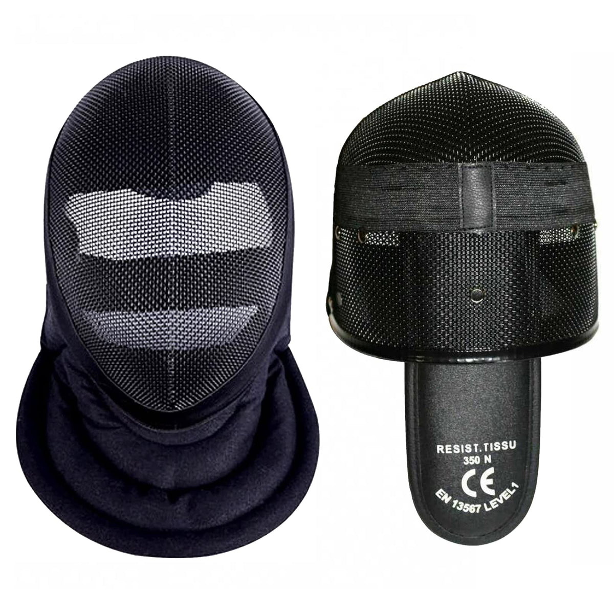 Fencing Mask - Epee CE 350N/1600N Certified National Grade Masque - Fencing Protective Gear Full Face Steel Mesh Fencing Mask for Training, Detachable Inner Lining