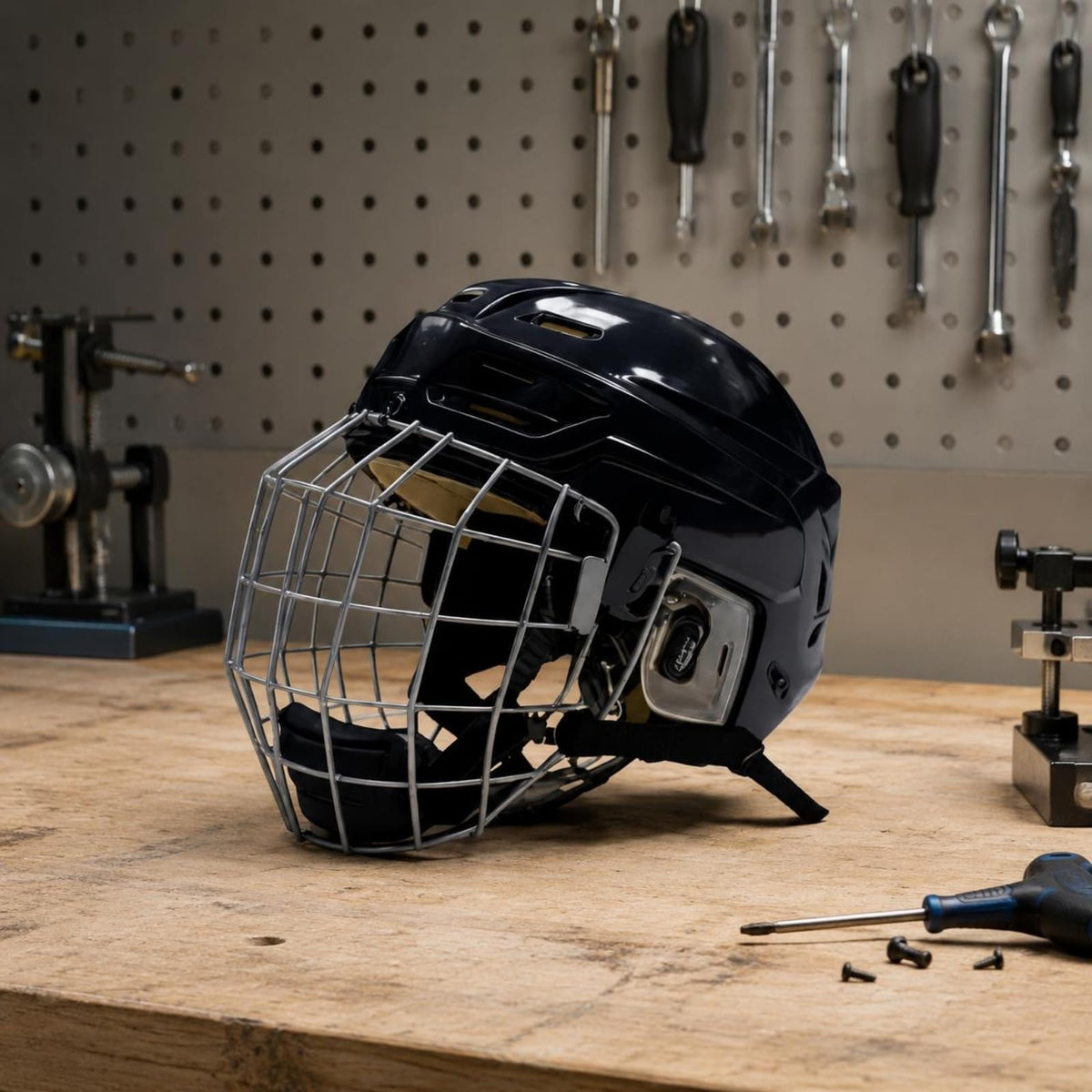 Gralara Ice Hockey Helmet Ventilated Hockey Helmet with Cage Comfort Padding Impact-Resistant Headgear