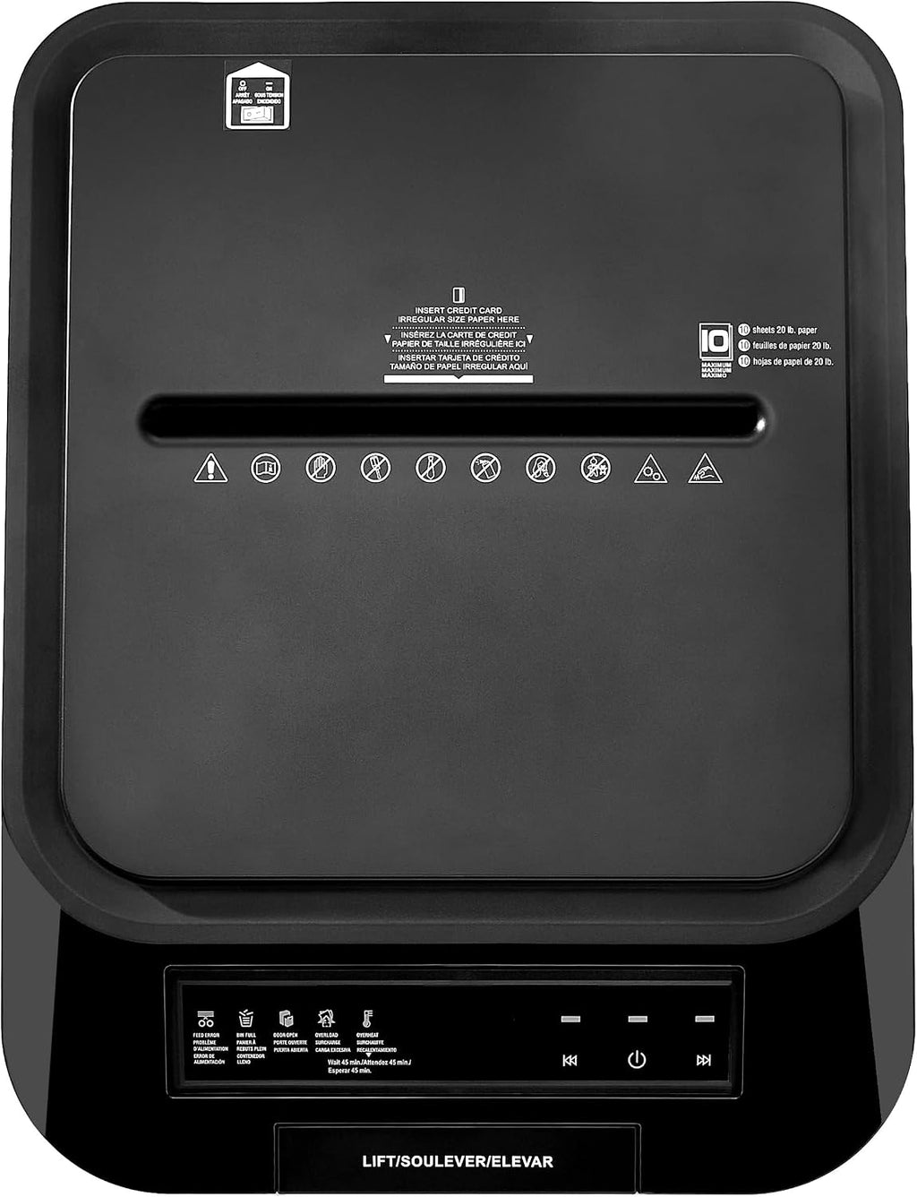 Amazon Basics 200-Sheet Auto Feed Micro Cut Paper Shredder with Pullout Basket, Black - NEW (Previously AmazonCommercial brand)