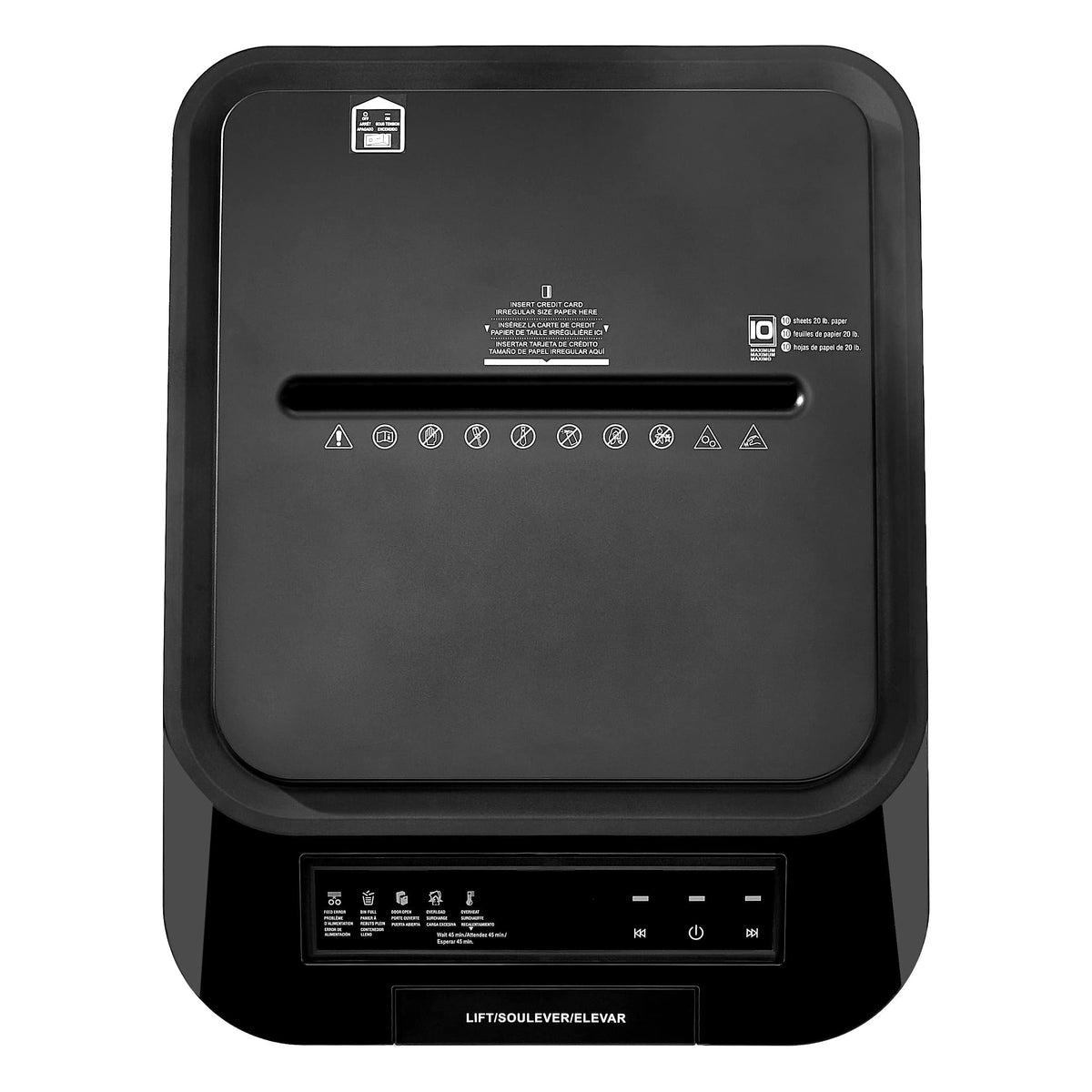 Amazon Basics 18 Sheet Cross Cut Paper, CD, and Credit Card Shredder with 6 Gallon Bin, 30 Minutes Continuous Run Time, Black