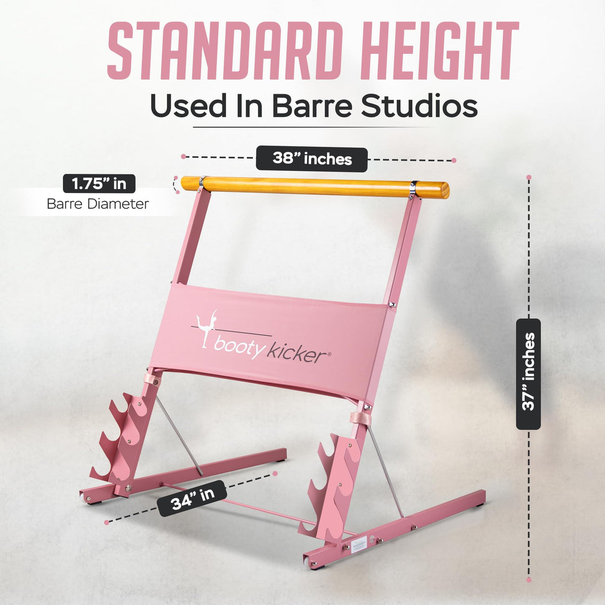Portable Folding Exercise Bar for Barre, Balance and Ballet Home Workouts