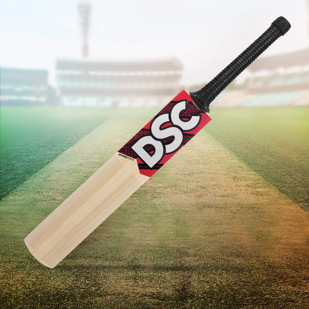 DSC Intense Force Kashmir Willow Cricket Bat for Leather Ball |Size-4 | Light Weight | Free Cover|