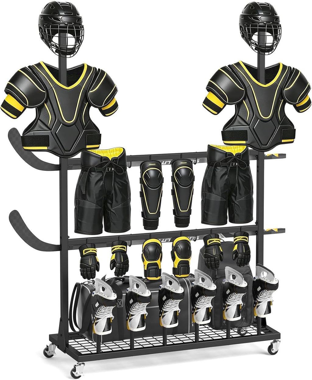 ikkle LargeâCapacity Hockey &Lacrosse Gear Drying Rack.