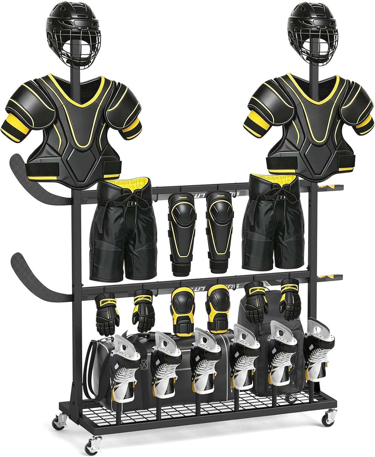ikkle LargeâCapacity Hockey &Lacrosse Gear Drying Rack.