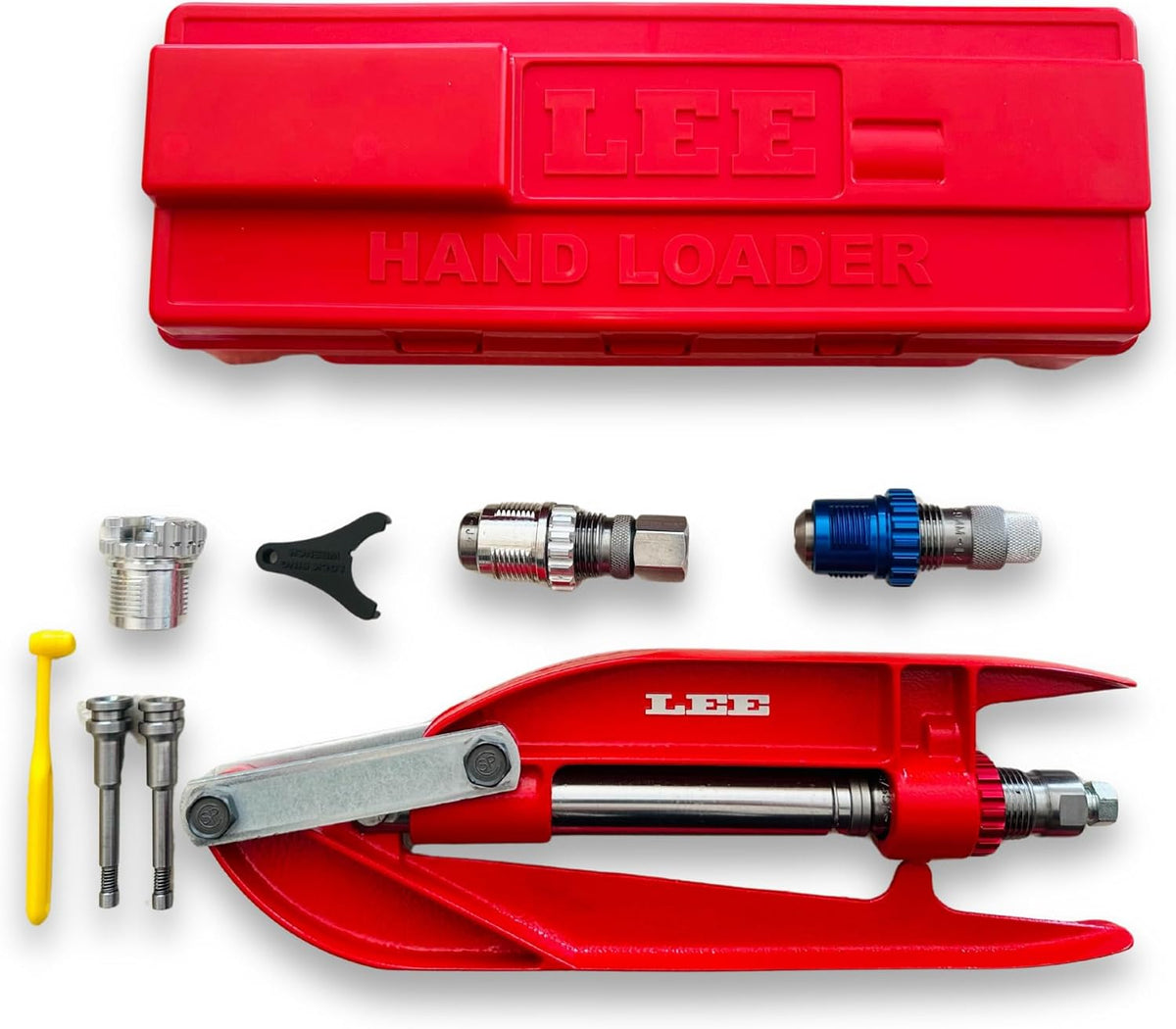Lee Breech Lock Hand Press Kit, 9mm Luger, Red, 92114