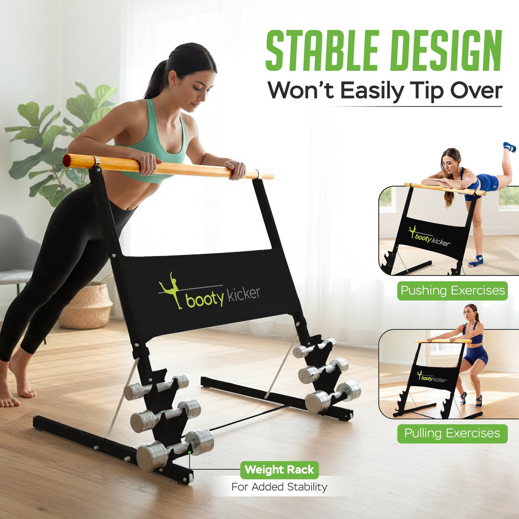 Portable Folding Exercise Bar for Barre, Balance and Ballet Home Workouts