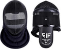 Fencing Mask - Epee CE 350N/1600N Certified National Grade Masque - Fencing Protective Gear Full Face Steel Mesh Fencing Mask for Training, Detachable Inner Lining