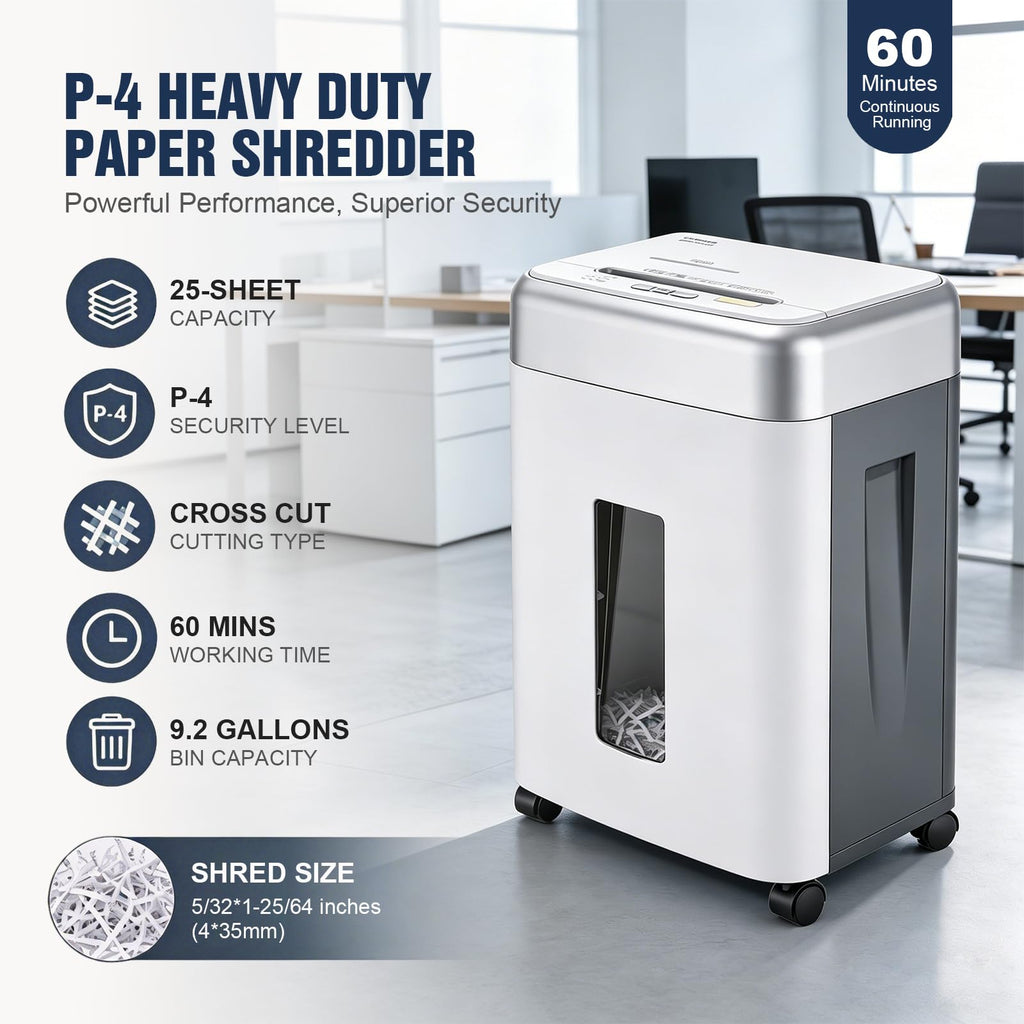 Wingwise 15 Sheets Paper Shredder Heavy Duty for Home Office