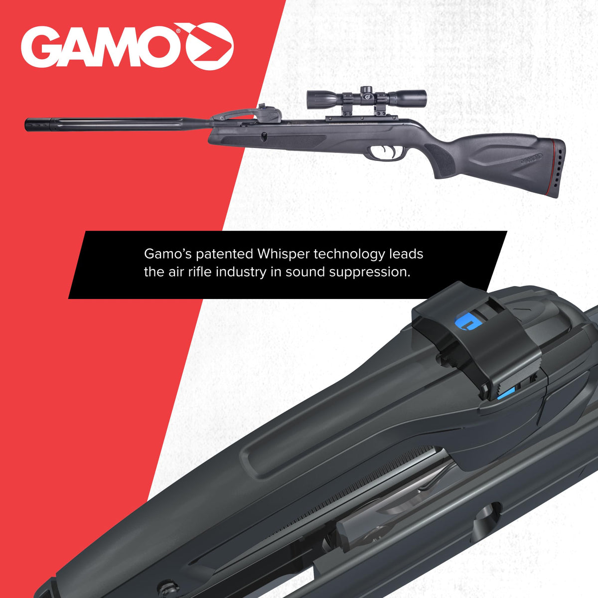 Gamo Swarm Whisper Break Barrel Pellet Air Rifle - 10-Rounds