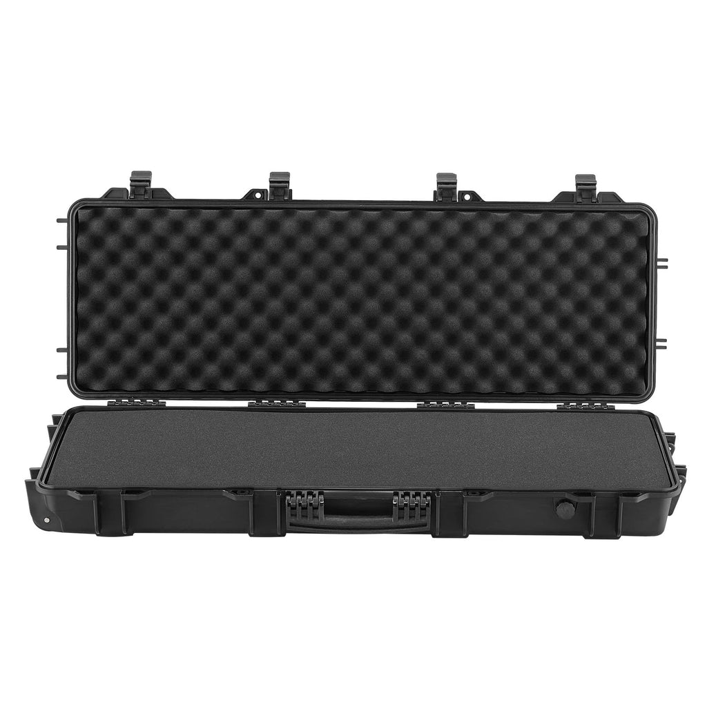 VEVOR Rifle Case, Rifle Hard Case with 4 Layers Fully-protective Foams, Lockable Hard Gun Case with Wheels, IP67 Waterproof & Crushproof, for Rifles or Shotguns