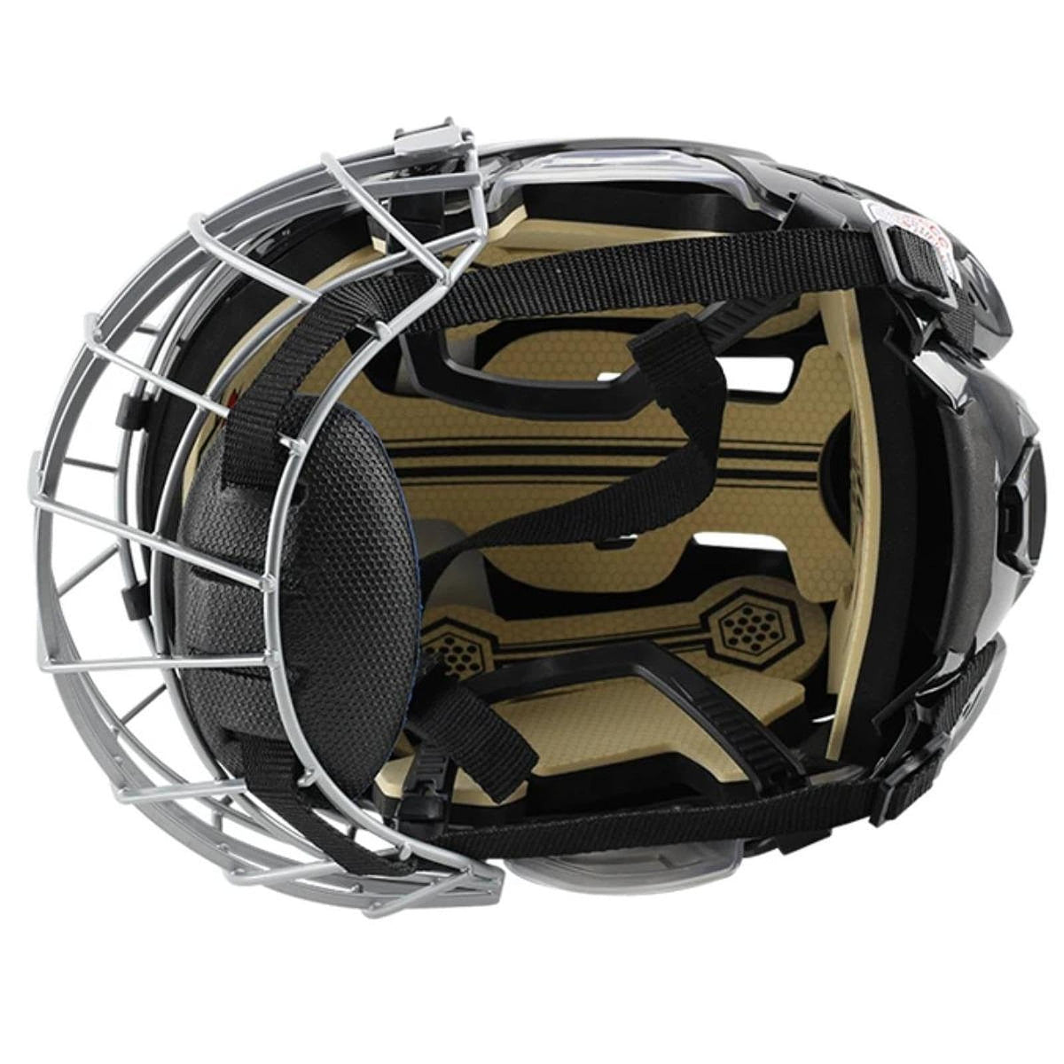 SM SunniMix Hockey Helmet Training Competition Sturdy Professional Adjustable Breathable Ice Skate Helmet with Facemask