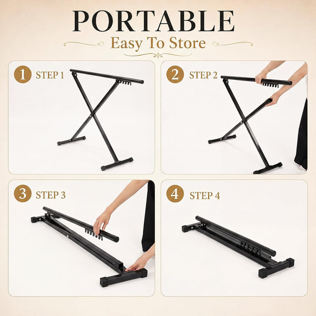 Portable Foldable Ballet Barre Adjustable Freestand Ballet Bar