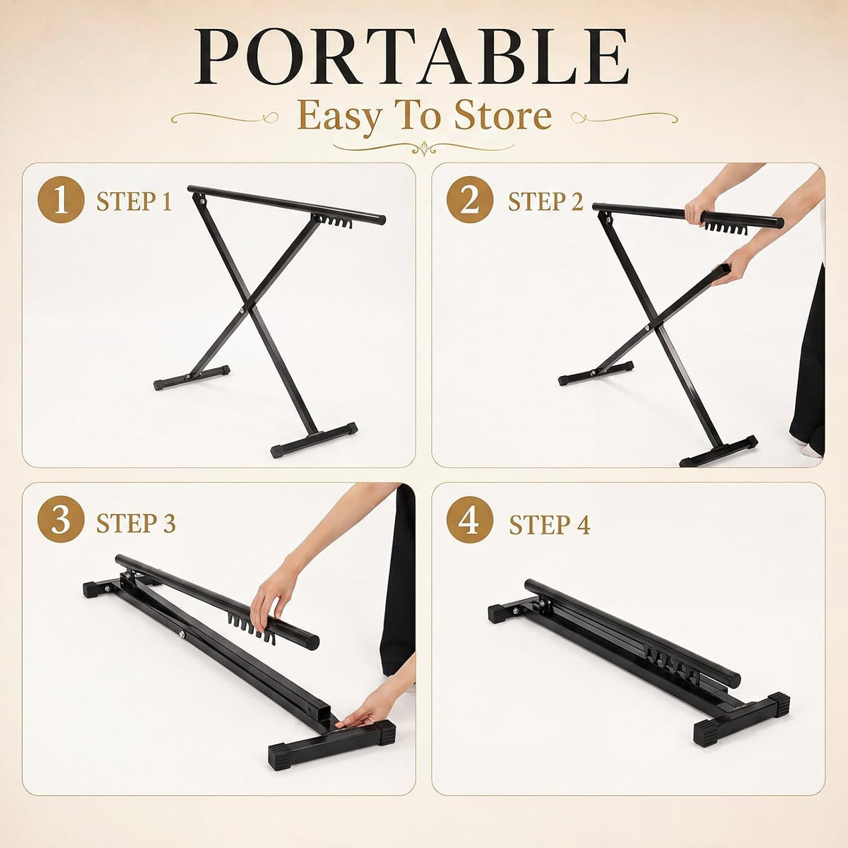 Portable Foldable Ballet Barre Adjustable Freestand Ballet Bar