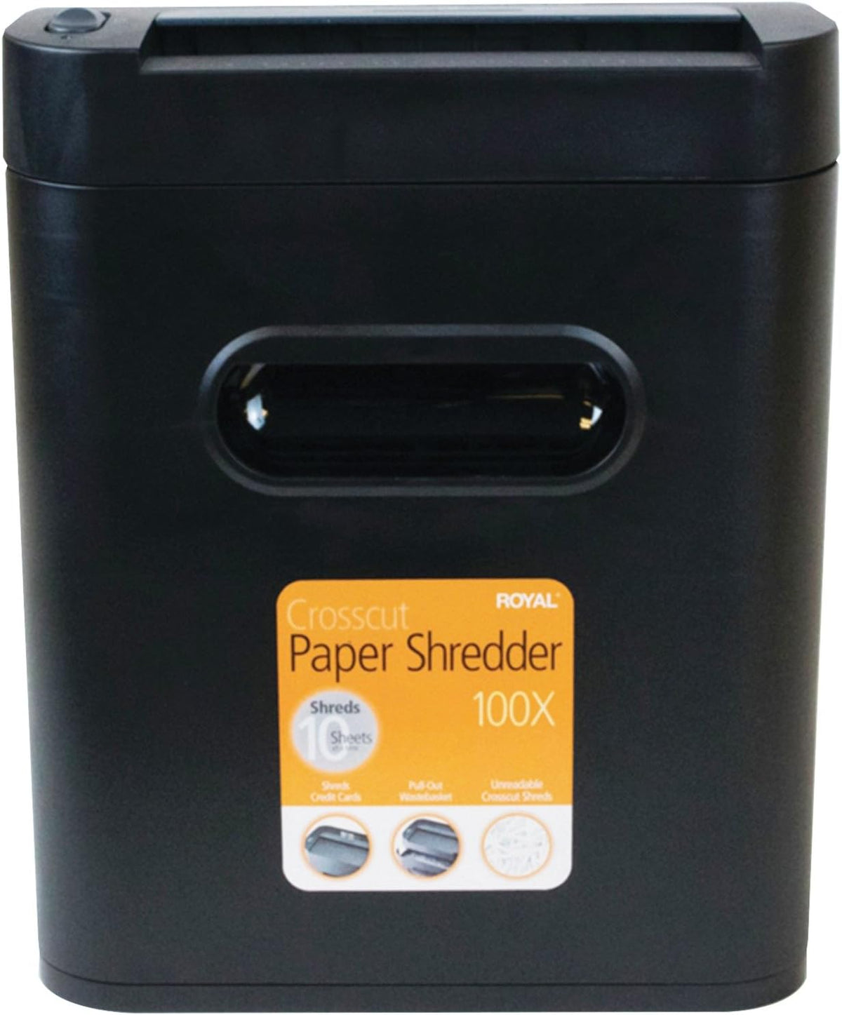 Royal 29171Y 100X 10-Sheet Crosscut Shredder