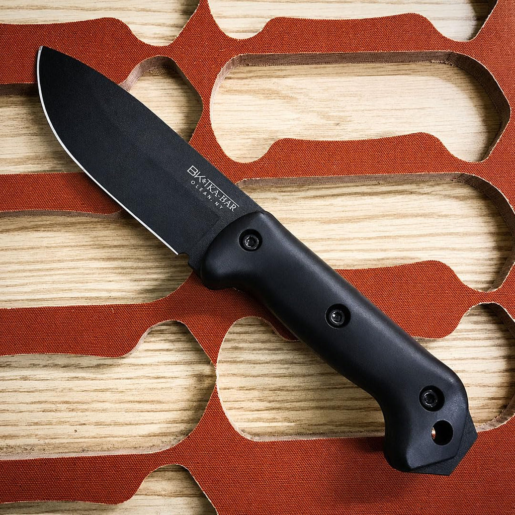 KA-BAR Becker BK2 Campanion Fixed Blade Knife, Carbon Steel