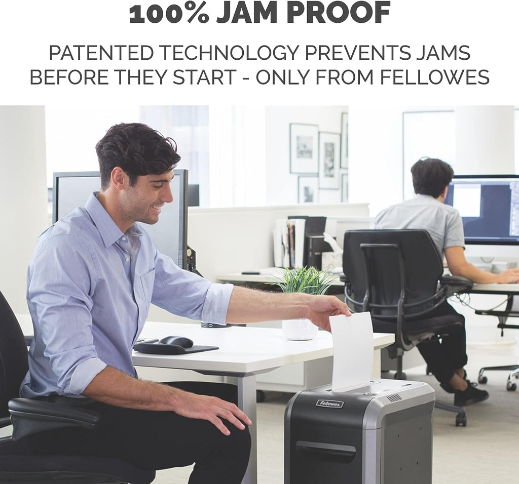 FellowesÂ® 99Ci 100% Jam Proof Cross Cut 18-Sheet Home Office Paper Shredder with SafeSenseÂ®, Black