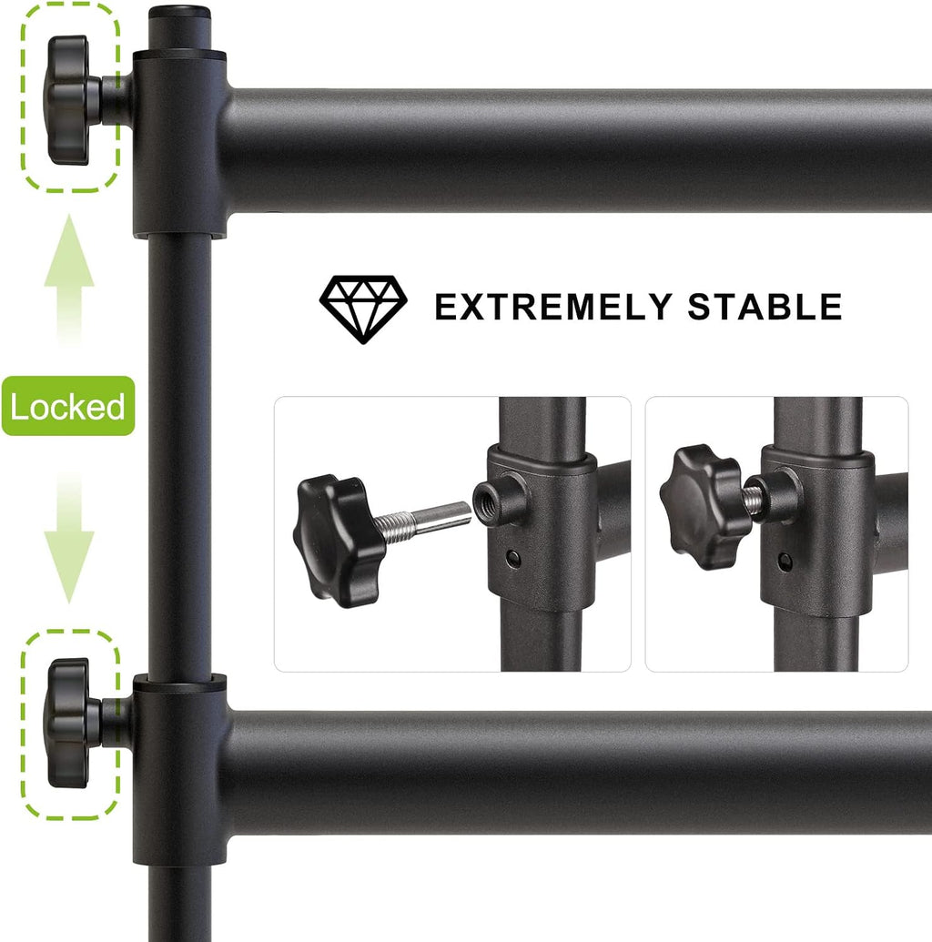 SELEWARE Height Adjustable Ballet Barre Freestanding Ballet Bar, 4/5/6 FT
