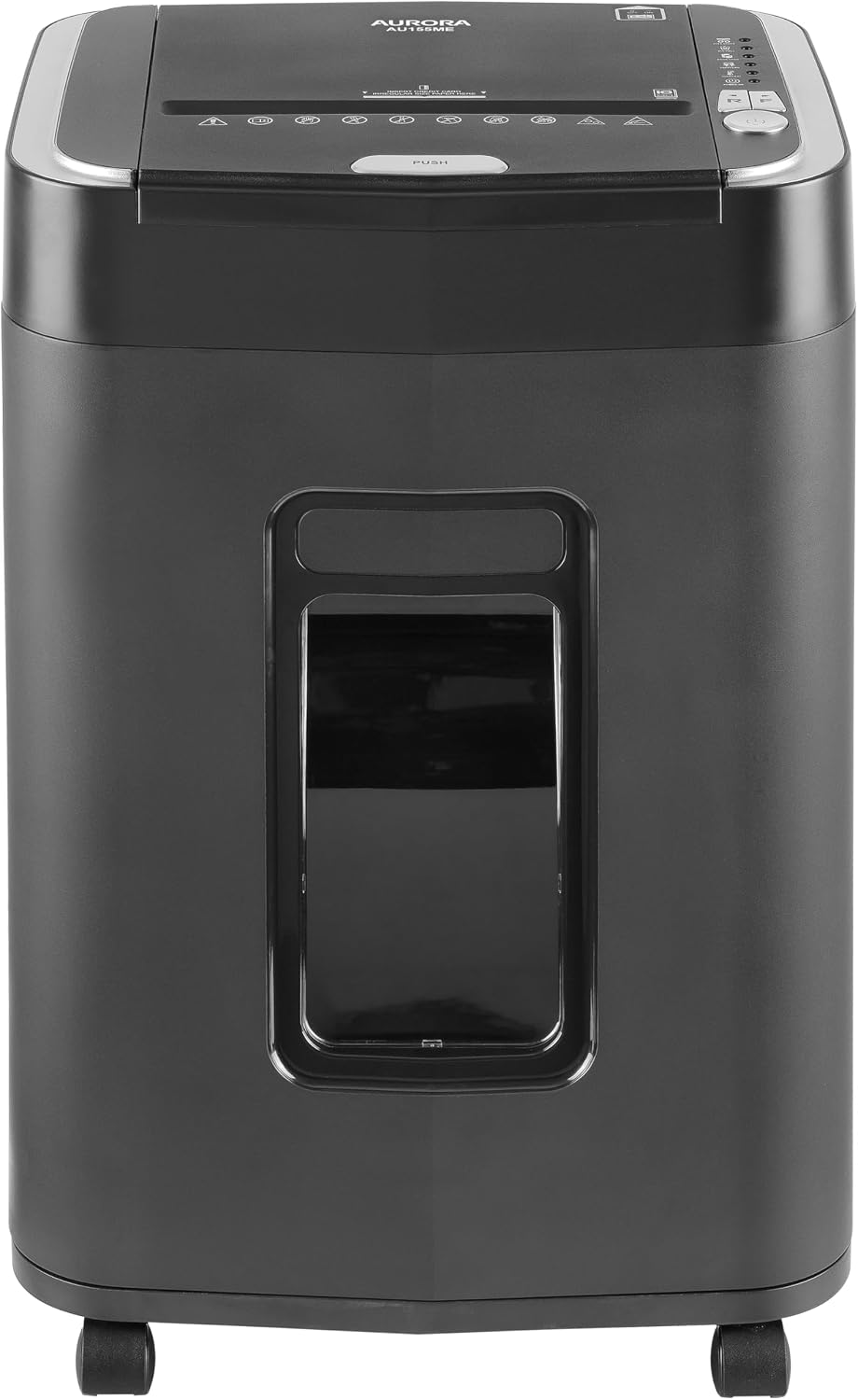 Aurora Commercial Grade 150-Sheet Auto Feed Heavy Duty Micro-Cut Paper and Credit Card Shredder with 6.3 Gallon Pullout Basket / 60 Minutes Continuous Run Time/P-4 Security Level