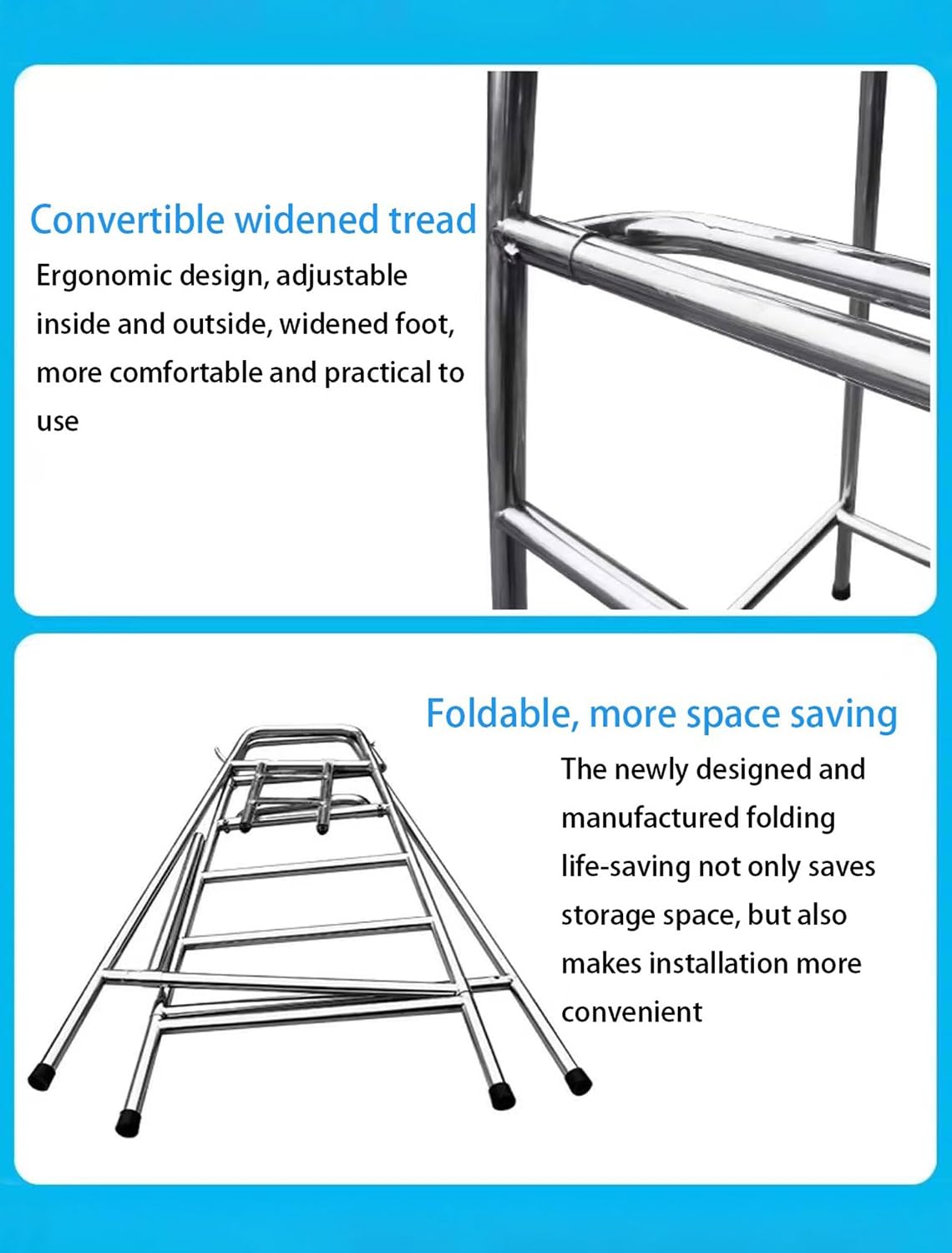 Swimming Pool Stainless Steel Safety Equipment Lifeguard Chairs, 2/3/4-Step Portable Observation Lifeguard Chair Lightweight Stable Perfect for Supervision, Instruction Swim Competition,120cm