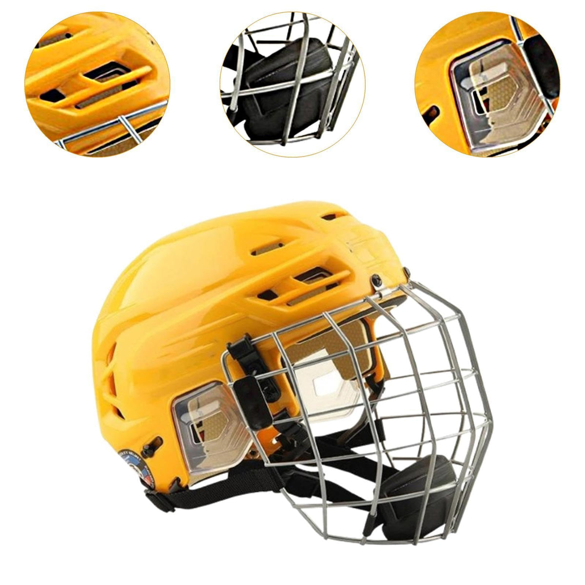 Ice Hockey Player Helmet with Facemask Professional Exercise Competition Training Practice Sport Equipment Ice Skate Helmet