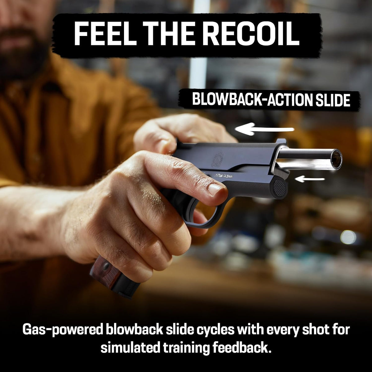 Springfield Armory 1911 Mil-Spec. CO2 BB Gun Air Pistol, 177 Caliber
