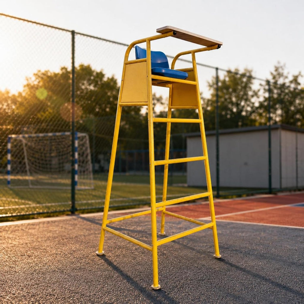 Yiju Sports Official Seat Volleyball Referee Chair Athletic Ladder Umpire Stand Elevated Steel Pipe Structure Two-Material Design Suitable for Competition
