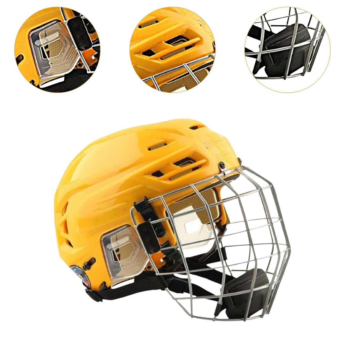 Ice Hockey Player Helmet with Facemask Professional Exercise Competition Training Practice Sport Equipment Ice Skate Helmet