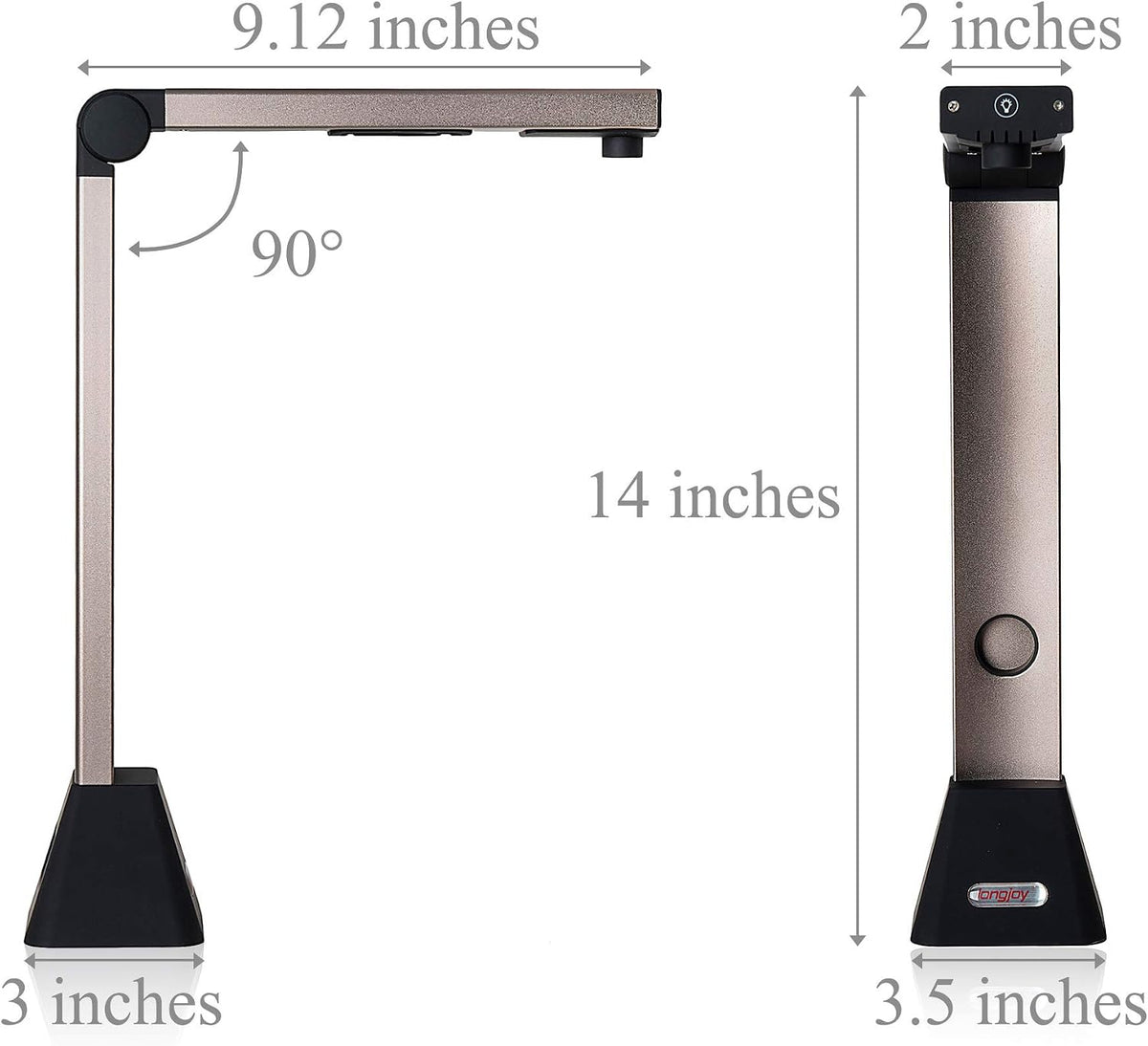 LV-680 Portable USB Document Camera 8 MP A3/A4 Size Auto Scan Scanner