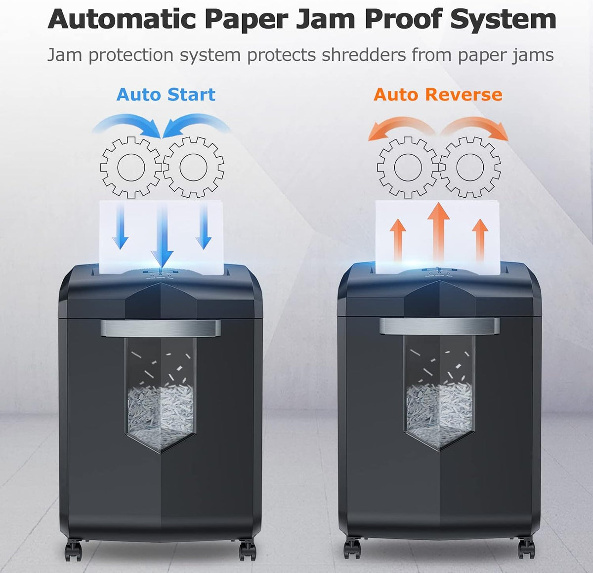 Bonsaii 18-Sheet Cross-Cut 60-Min Run Heavy Duty Paper Shredder