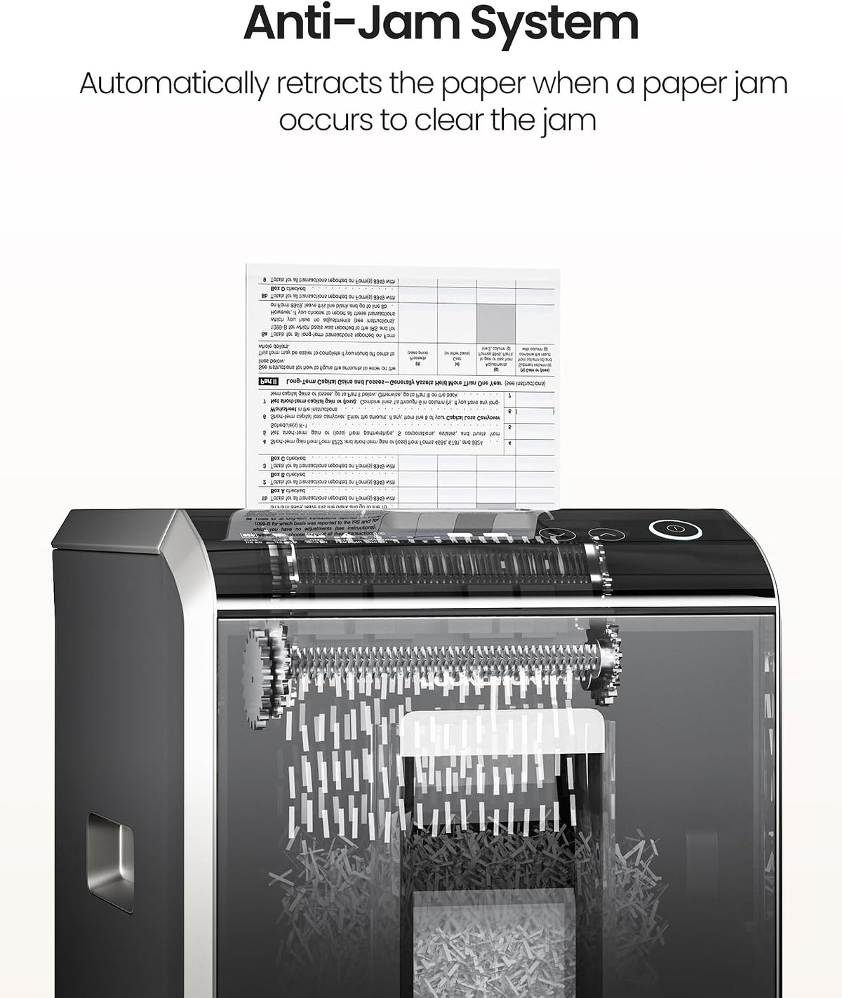 Locksworth-200-sheet Micro-Cut Paper Shredder, P-5 High Security Shredders for Home Office Heavy Duty, Document Shredder, Home Office Heavy Duty Shredder, 8.5 Gallon Capacity