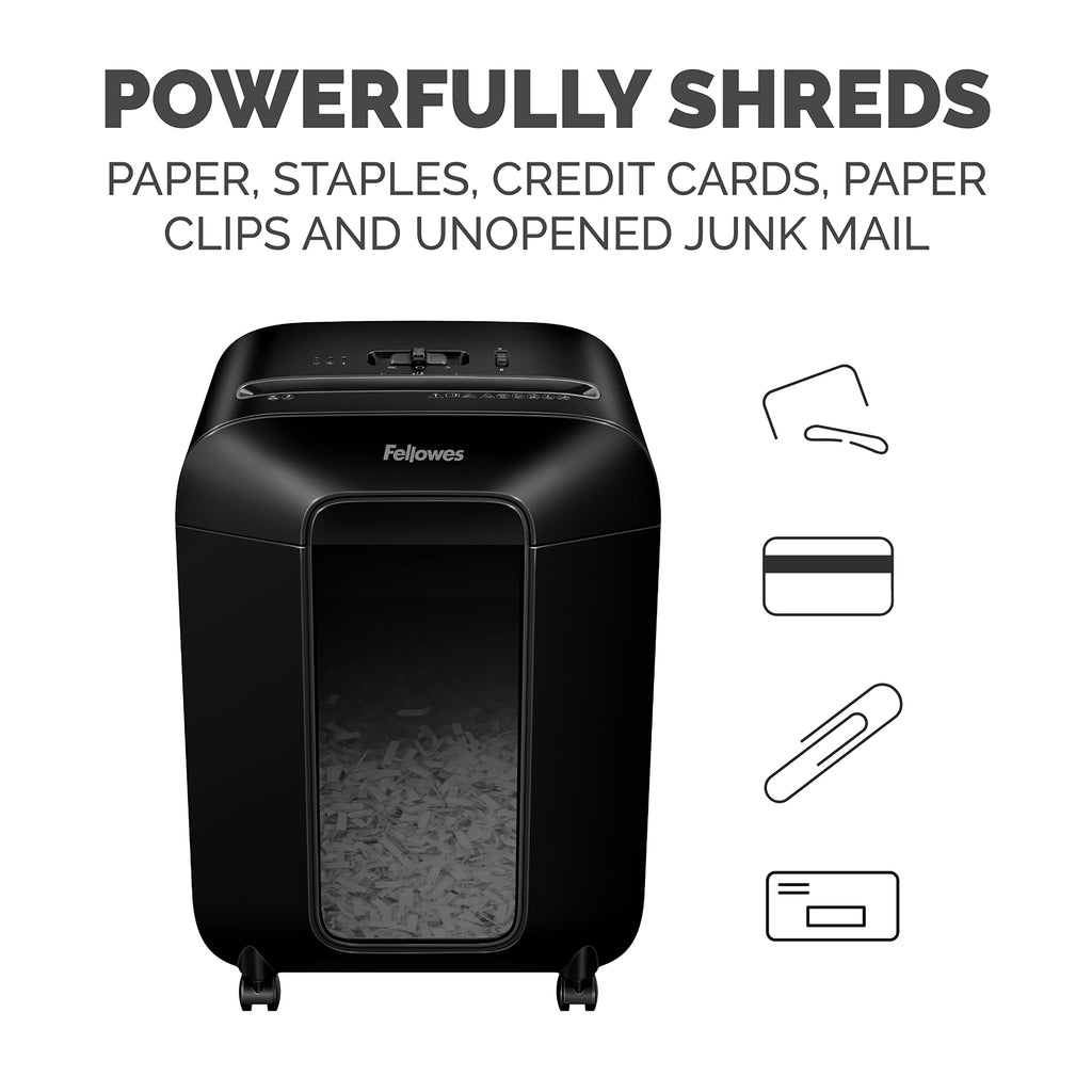 Fellowes Powershred LX70-DB 11 Sheet Cross-Cut Household Paper Shredder for Home Office