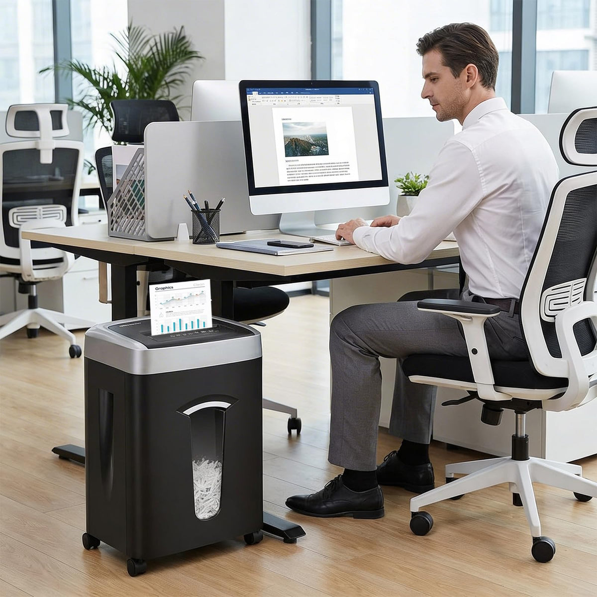 Wingwise 15 Sheets Paper Shredder Heavy Duty for Home Office
