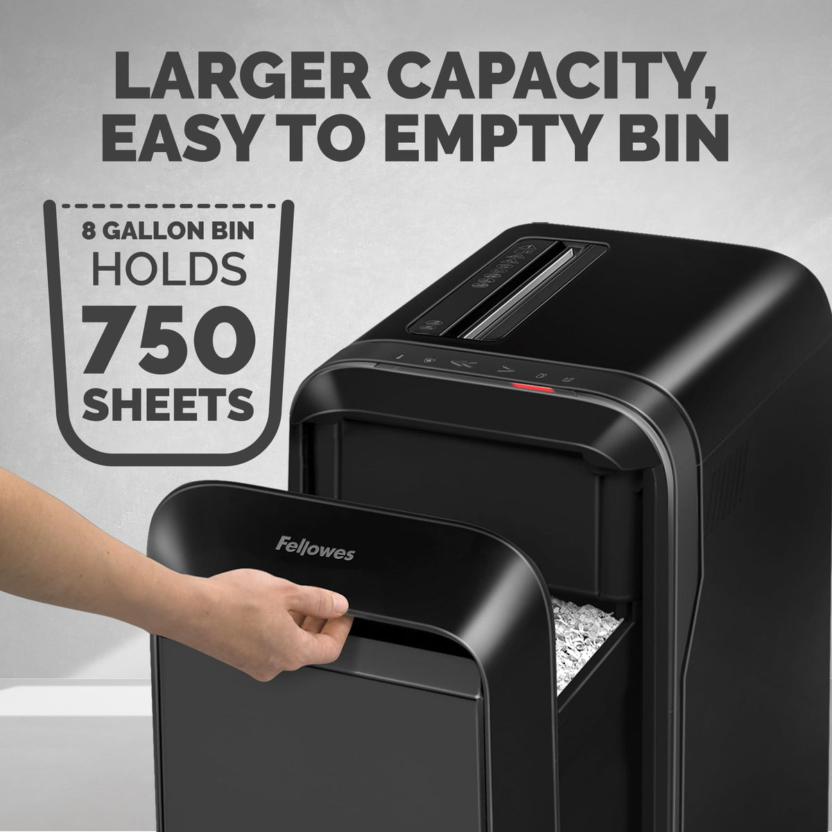 Fellowes Powershred LX220 Micro-Cut Paper Shredder, White