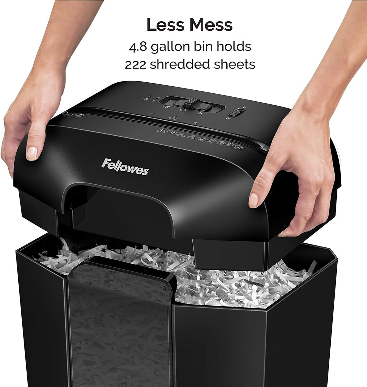 Fellowes Powershred LX70-DB 11 Sheet Cross-Cut Household Paper Shredder for Home Office
