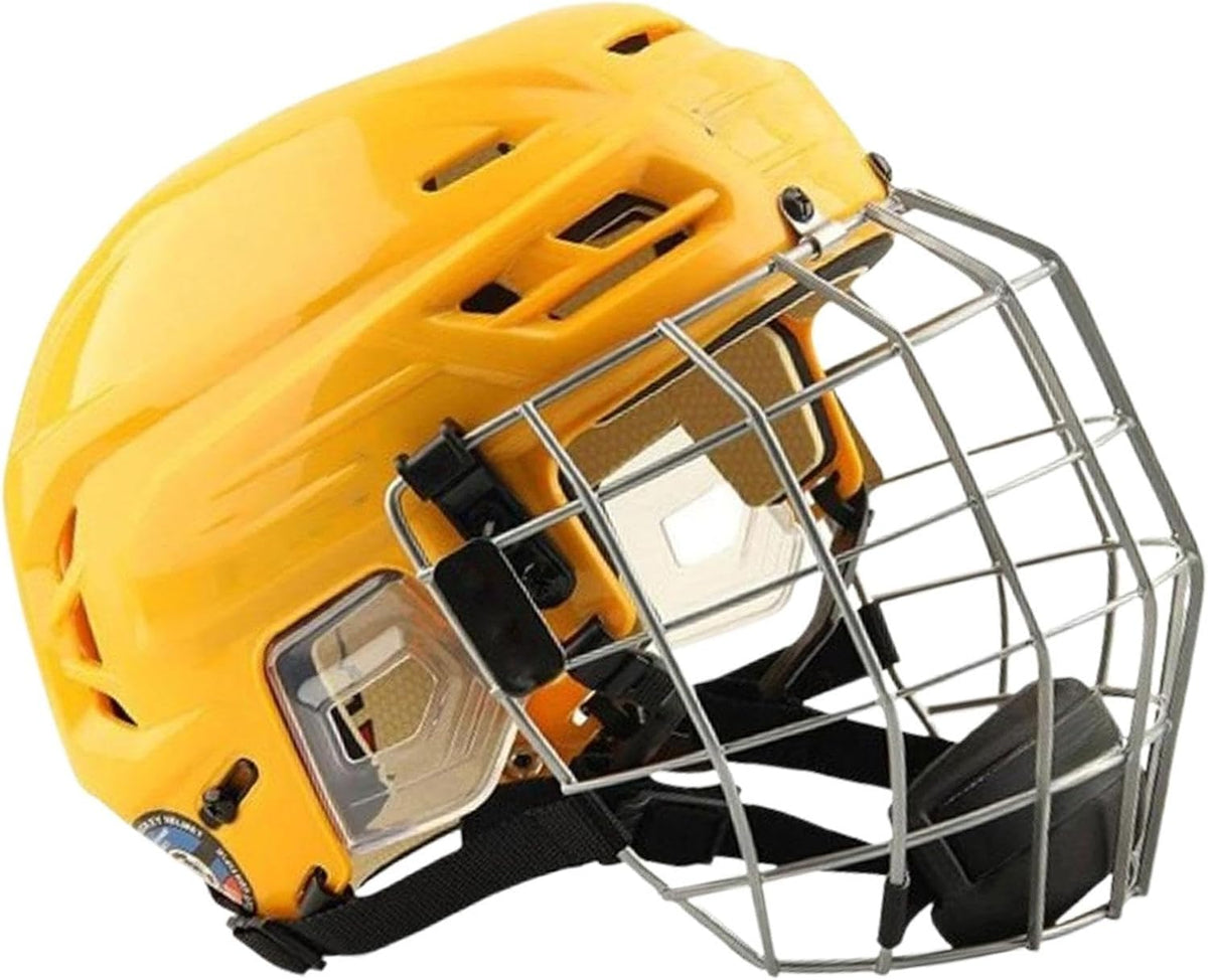 Training Ice Hockey Helmet with Sturdy Construction and Cage Protection, L