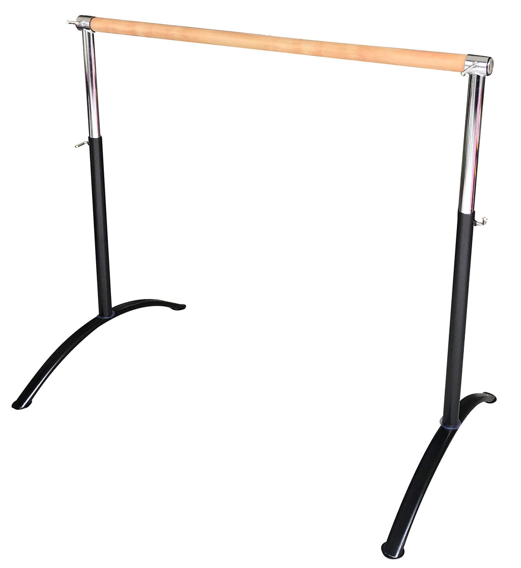 Ballet Barre Portable for Home or Studio, Freestanding Adjustable Bar for Stretch, Balance, Pilates, Dance or Active Workouts, Single or Double Bar, Kids and Adults