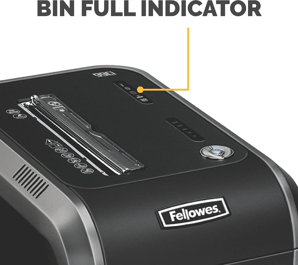 FellowesÂ® 99Ci 100% Jam Proof Cross Cut 18-Sheet Home Office Paper Shredder with SafeSenseÂ®, Black