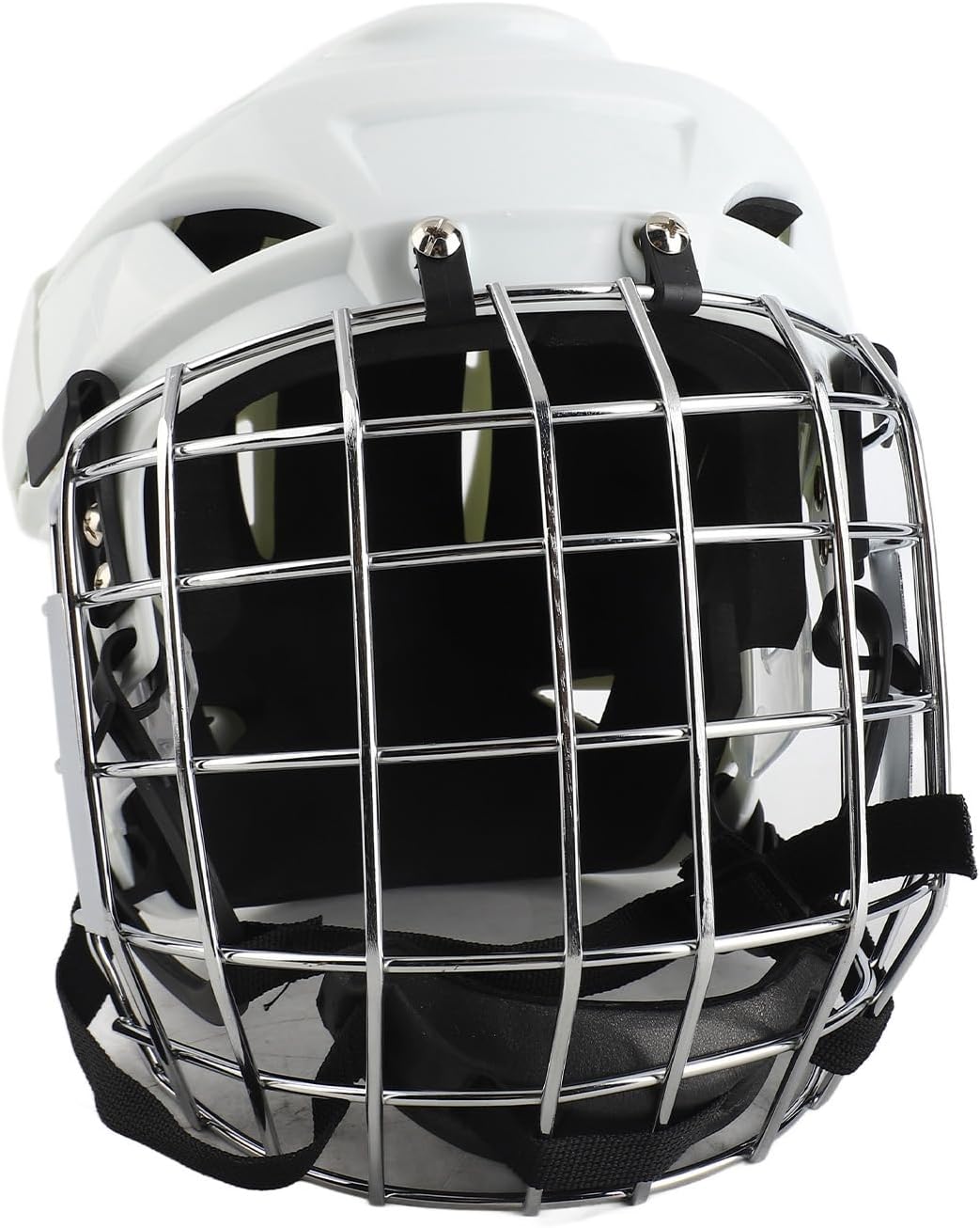 Hockey Helmet, ABS Protective Structure with EVA Padding, Youth Face Cage for Roller and Ice Hockey Sports (M)