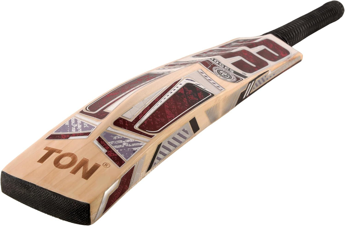 SS Tiger Strike 18 English Willow Premium Cricket bat, Adult Size- Short Handle, Includes Bat Cover, Toe Guard and face Sheet | Ready to Play