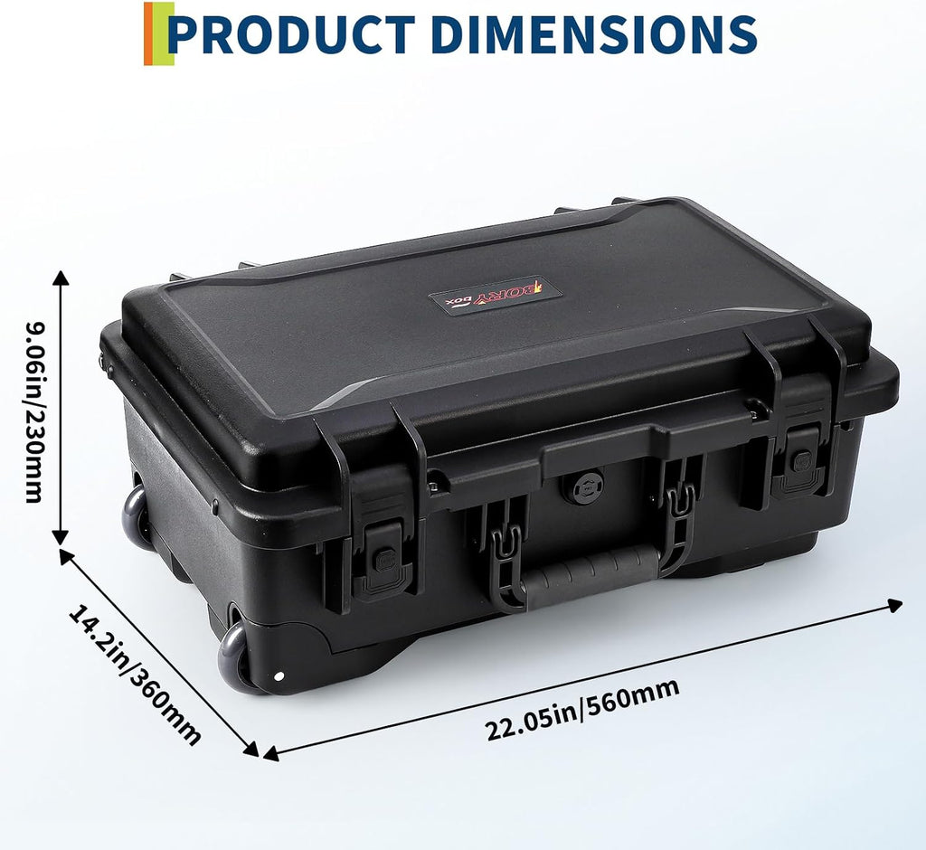 HeavyâDuty DSLR Hard Case, Dustproof, Document Bag & Camera Insert