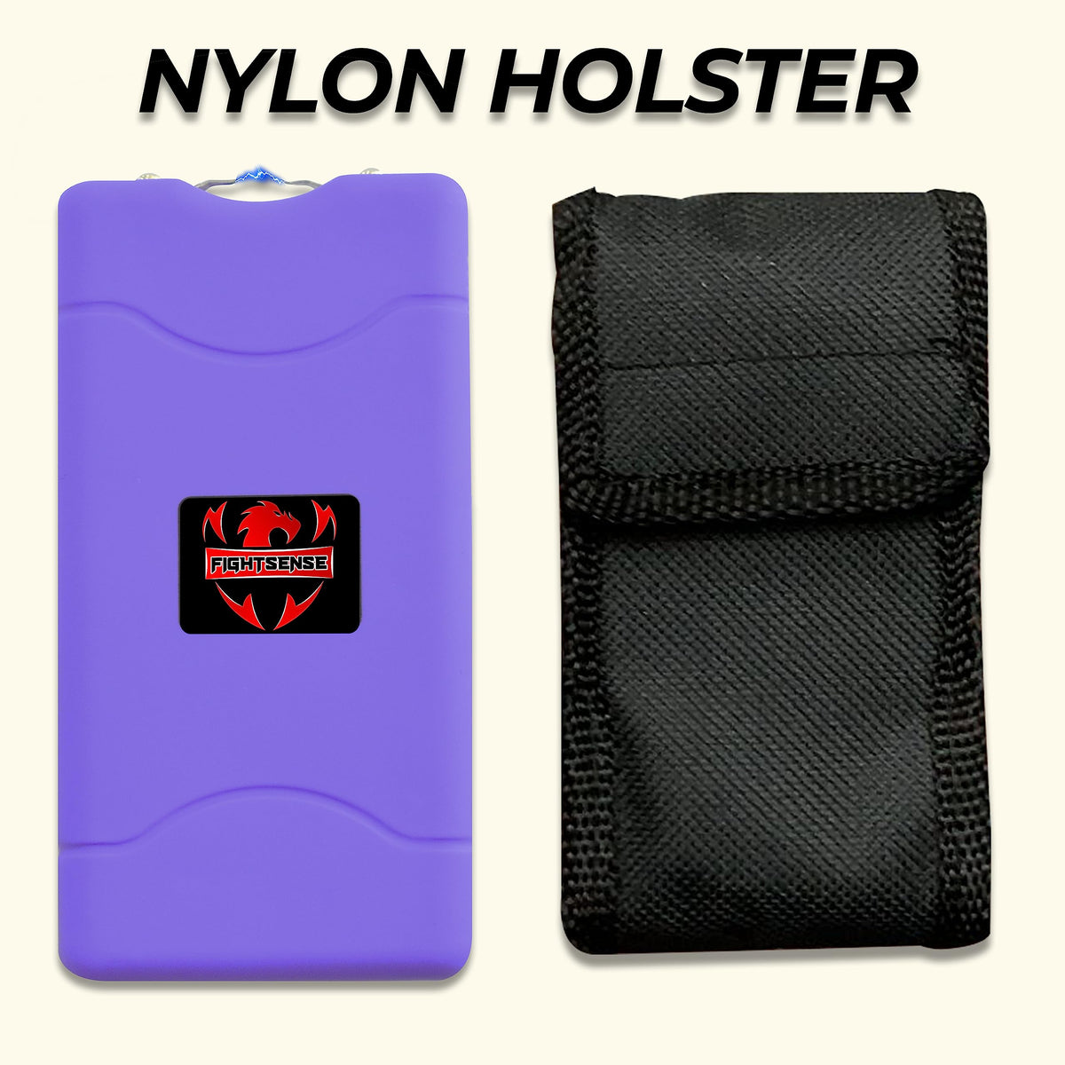 Wholesale Lot Super Heavy Duty Stun Gun for Self Defense with Bright Led Flashlight, Rechargeable Battery, Nylon Holsters with Belt Loop for Easy Cary